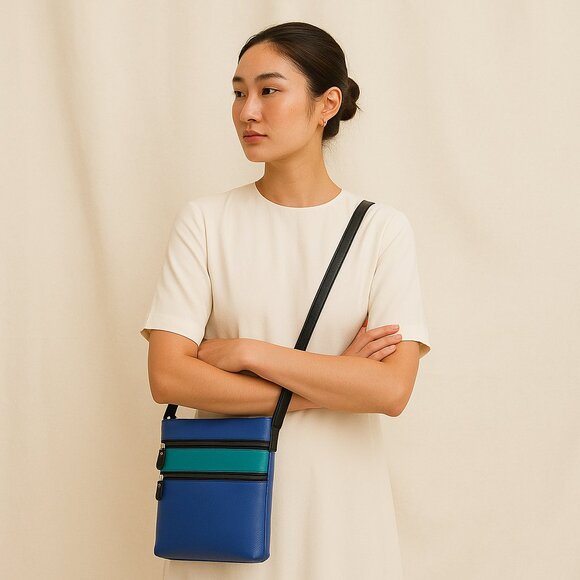 Leather Women’s Crossbody Sling Bag – Multicolour Shoulder Purse Daily Use - Picture 2 of 11